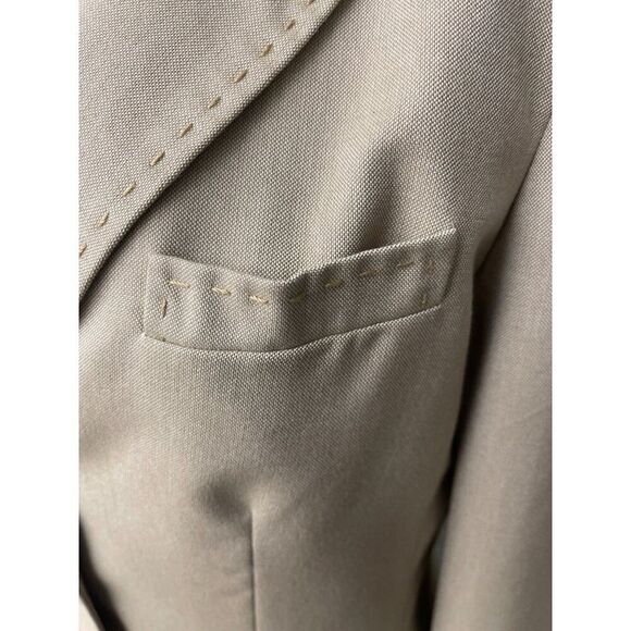 Kasper Women Tan Professional Career 2 Pcs Pant Suit Set Size 6 - Picture 8 of 12